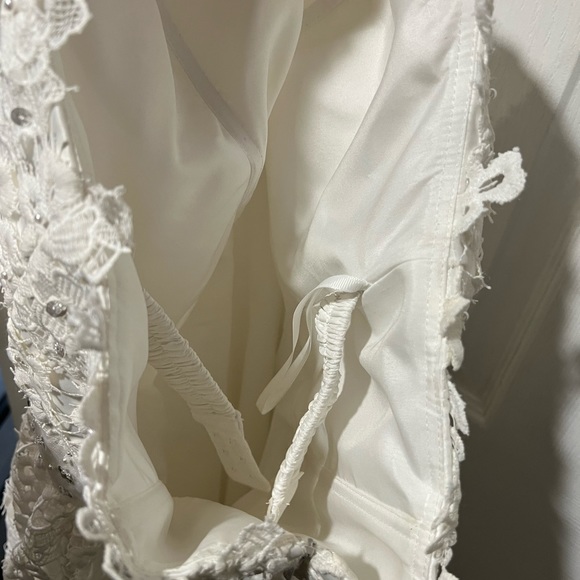 White Lace Prom Dress - Picture 10 of 12